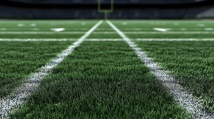 Close Up View Of Football Field