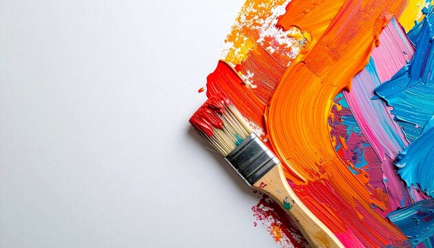 Paintbrush image with space for text.