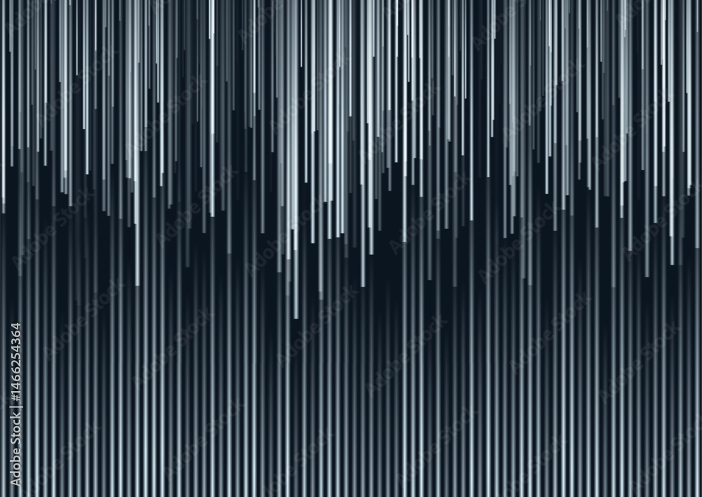 Poster Dark blue smooth abstract lines futuristic tech background. Vector dark minimal art design