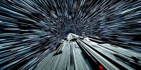 Obraz premium Speed Tunnel Abstract.