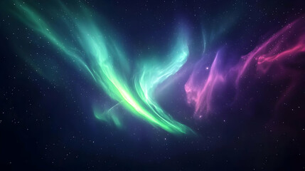 Obraz premium Abstract Colorful Space Aurora Nebula