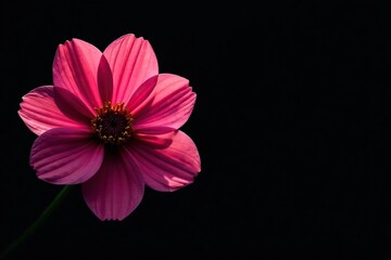 Silhouette of flower against black, intricate detail , botanical, flower