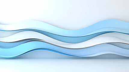 Abstract Light Blue Waves Design Background