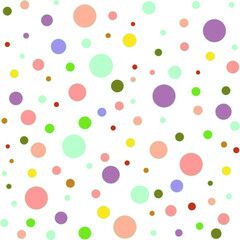 Obraz premium Colorful circle seamless pattern