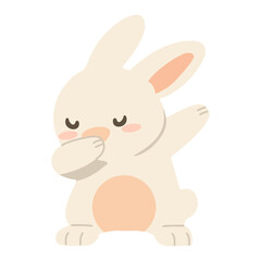 Funny Bunny Dabbing Dance Moves