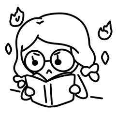 Woman Reading a Book