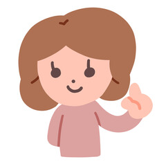 Minimal Mother Giving Thumbs‑Up