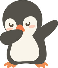 Dabbing Penguin cartoon animal party