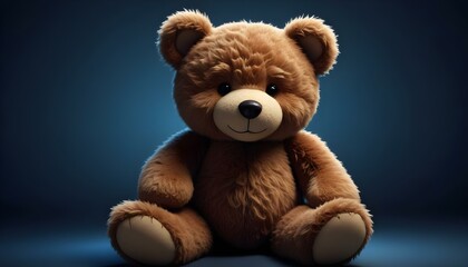 A charming teddy bear portrait, capturing the essence of childhood joy with a comforting, plush design.