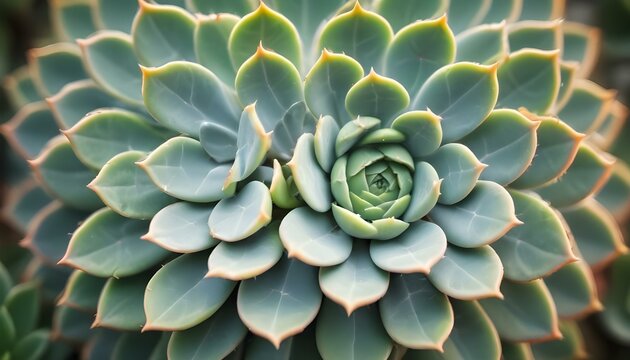 A beautiful, detailed close-up of a vibrant green succulent plant in full bloom.