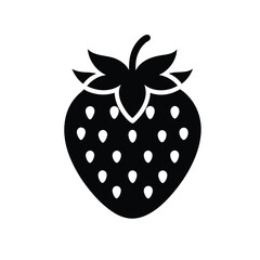 strawberry  silhouette vector illustration