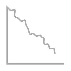 graph down icon design