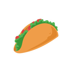 tacos illustration isolated on white
