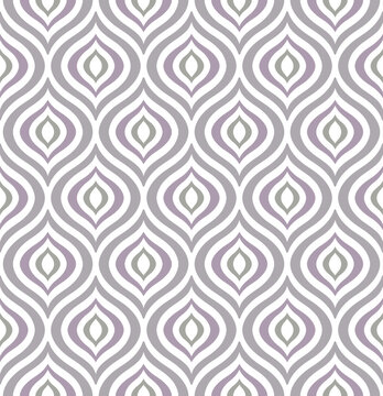Seamless abstract vector pattern. Geometric leaf shape background.