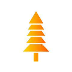 Fototapeta premium tree gradient icon