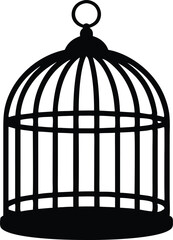 vintage birdcage vector icon