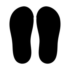  footwear vector silhouette icon, black and white illustration of footwear.