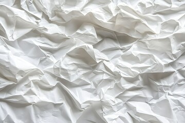Obraz premium Wrinkled white paper texture