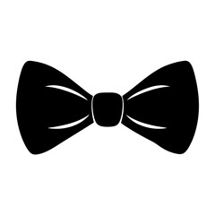 bow ties vector silhouette icon, black and white illustration of footwear.