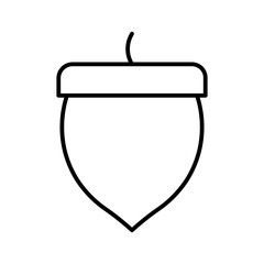 acorn line icon