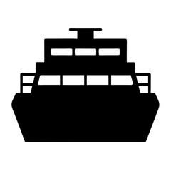 ferry , black and white illustration of vehicles.