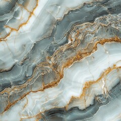 Naklejka premium Abstract Gray White Gold Marble Texture Background