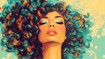 Beautiful Woman with Attractive Haircut and Expression Portrait Photo