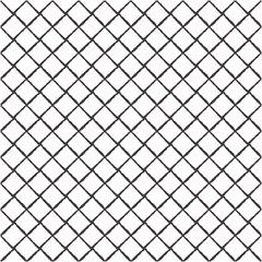 ラフな線の網目のようなシームレスパターン 白黒