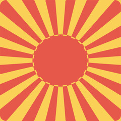dynamic red and yellow sunburst background vector