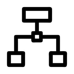 Flowchart diagram design for business process and data analysis and workflow organization chart illustration isolated on transparent background