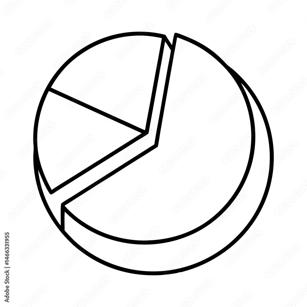 Poster pie chart diagram infographic data visualization business presentation report statistic graph vector