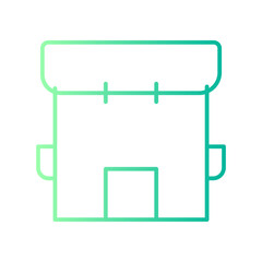 backpack gradient icon