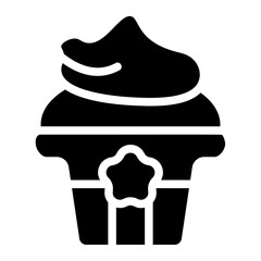 Cupcake Solid Icon