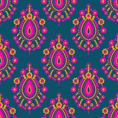 pattern batik flower damask ethnic boho ikat texture tribal geometric background