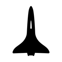 Fototapeta premium space shuttle , black and white illustration of vehicles.