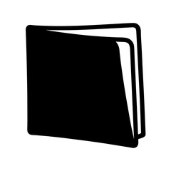 travel wallets vector silhouette icon, black and white illustration of footwear.