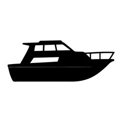 yacht , black and white illustration of vehicles.