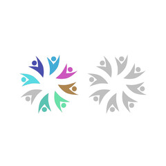 Obraz premium PEOPLE CONNECTED UNION TEAM TEAMWORK SIGN SYMBOL LOGO 