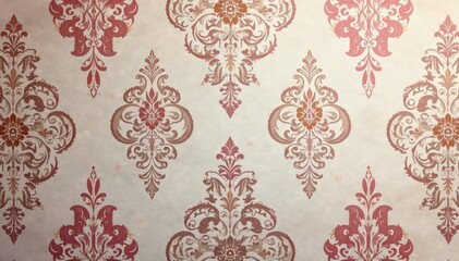 Subtle muted paisley damask on a soft surface , luxury, fabric texture, muted