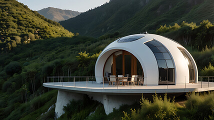 Modern Domeshaped House Deck Lush