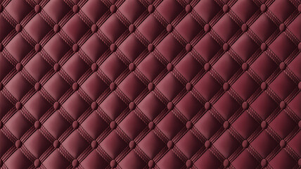 Obraz premium Burgundy Diamond Patterned Leather Upholstery Texture