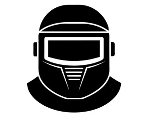 Welding Helmet Silhouette Vector | Welding Helmet SVG File for Crafts