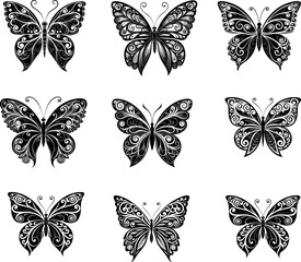 Bird Feather Silhouette Vector Illustration – Elegant Black Feather PNG Clipart for Design and Craft