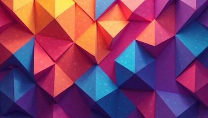 Obraz premium Geometric shapes, endlessly repeating, vibrant colors, modern, minimal, seamless