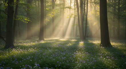 morning in the woods