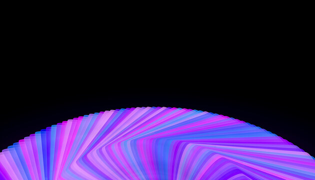 Abstract geometric design with vibrant pink and blue colors on a dark background