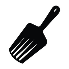 barettes vector silhouette icon, black and white illustration of footwear.