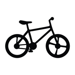 bicycle , black and white illustration of vehicles.