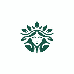 Nature goddess logo