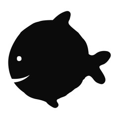Vector Silhouette Collection of Marine Life: Various Fish, Dolphins, Sea Plants, and Bubbles, Black and White Illustration Set: Diverse Shapes of Fish, Dolphins, Algae, Air Bubbles in Vector Format